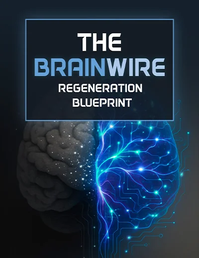 Cover of The Brainwire Regeneration Blueprint e-book that comes with Audifort 3 and 6 bottle packages